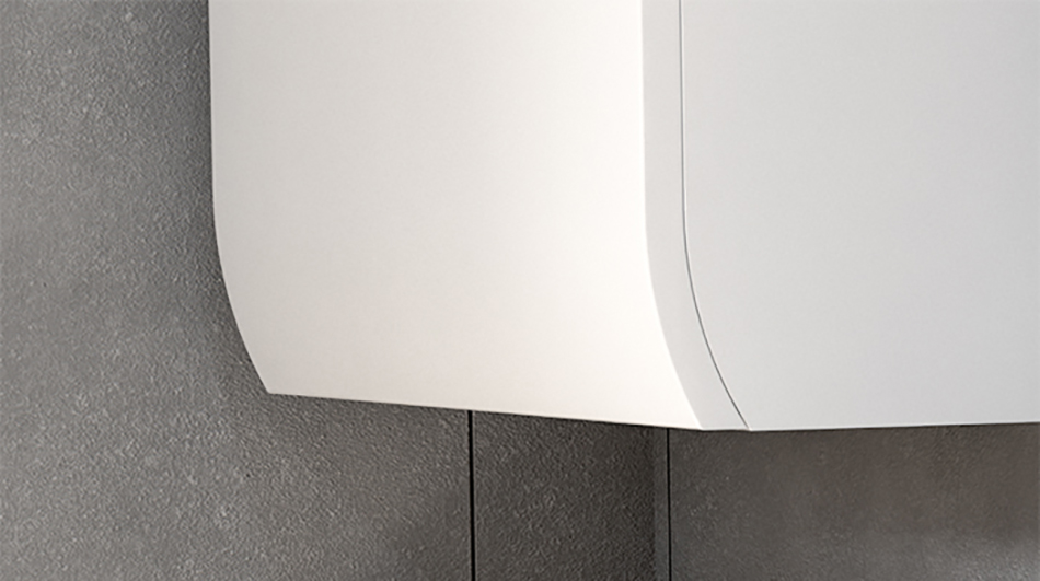 The cabinet features universal doors that can be mounted on either the left or right side. This solution allows you to perfectly match the furniture layout to your space, regardless of its layout. Functionality and aesthetics go hand in hand here.